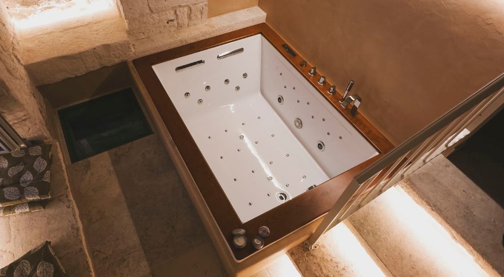vasca idromassaggio in camera